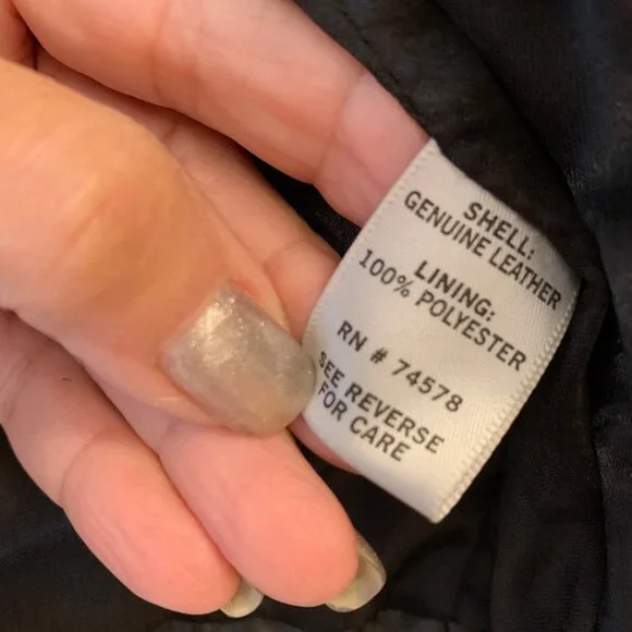 EUC CACHE 3/4 SLEEVE RUSCHED CROPPED LEATHER JACKET - Picture 5 of 8